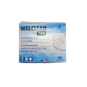 WELCLEAN TAB T/P ΤΑΜΠΛΕΤΕΣ ΚΑΘΑΡΙΣΜΟΥ ΓΙΑ ΦΙΛΤΡΑ ΦΥΣΙΓΓΙΩΝ, ΦΙΛΤΡΑ ΑΜΜΟΥ ΚΑΙ ΦΙΛΤΡΟΣΑΚΟΥΛΕΣ/ ΚΟΥΤΑ 8 TAΜΠΛΕΤΩΝ